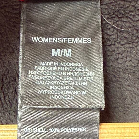 The North Face Black Fleece Lined Zip Front Long Sleeve Jacket Sz M - Picture 8 of 10